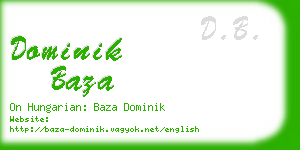 dominik baza business card